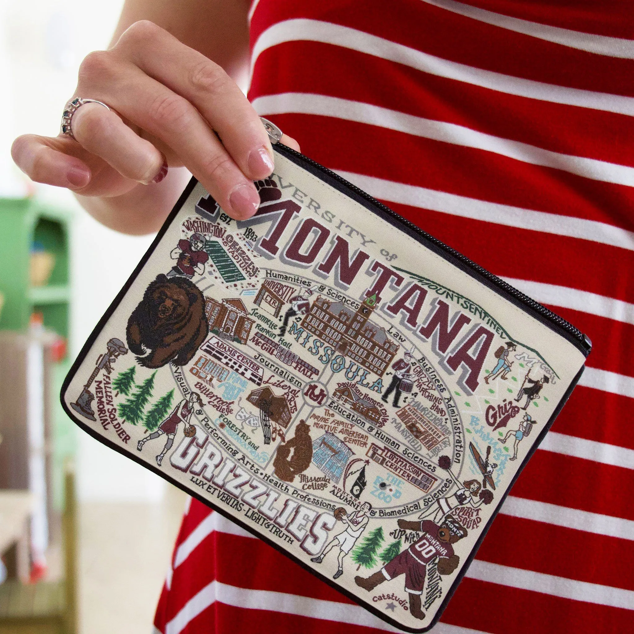 Montana, University of Collegiate Zip Pouch