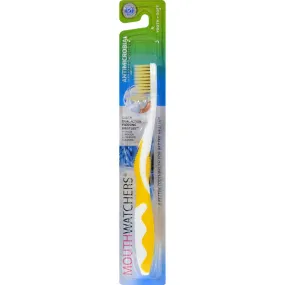 Mouth Watchers Antibacterial Youth Toothbrush Display Case - Yellow - Case Of 20