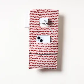 Multicolor - Bagh Block Printed Cotton Mobile Charging Holder