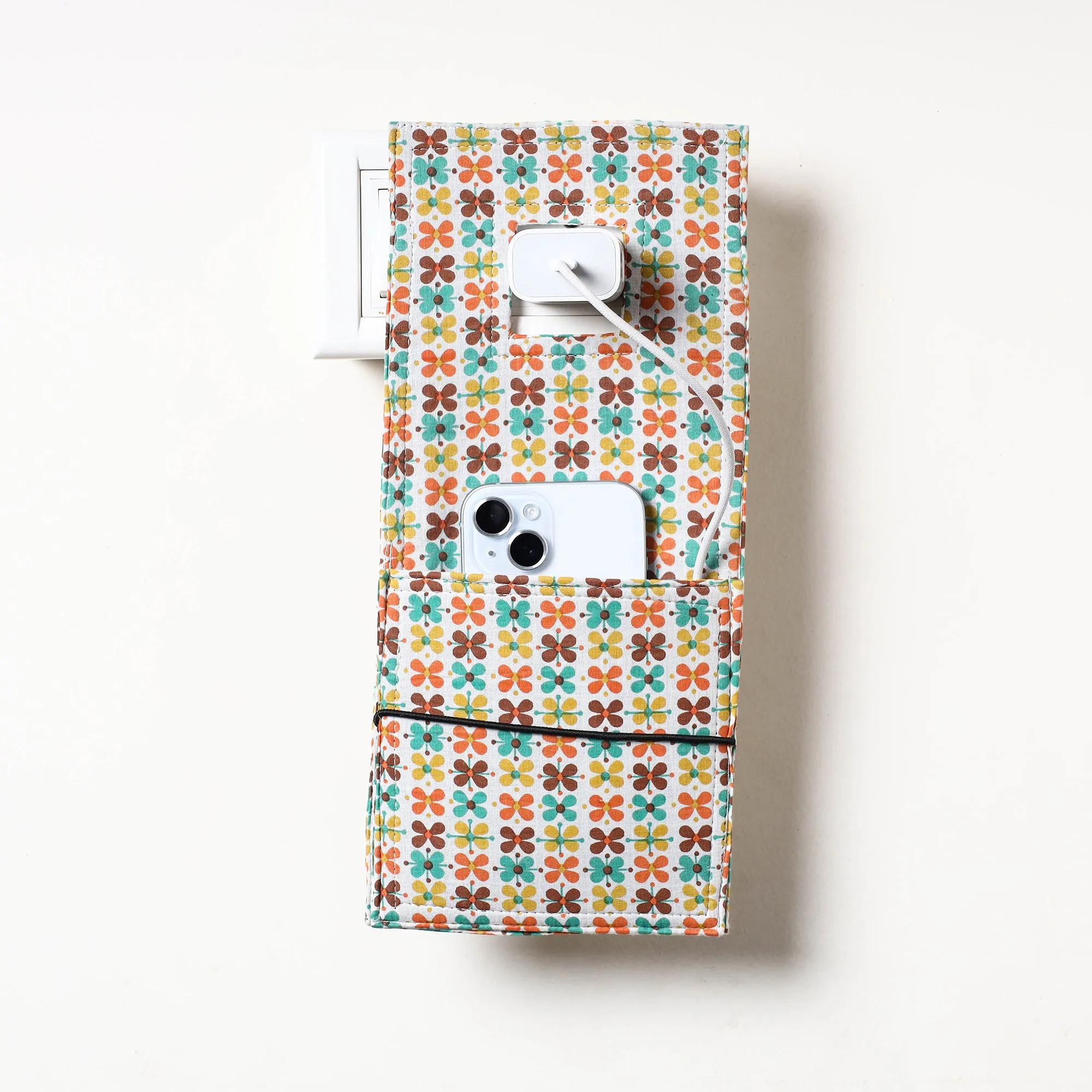 Multicolor - Jaipur Printed Cotton Mobile Charging Holder