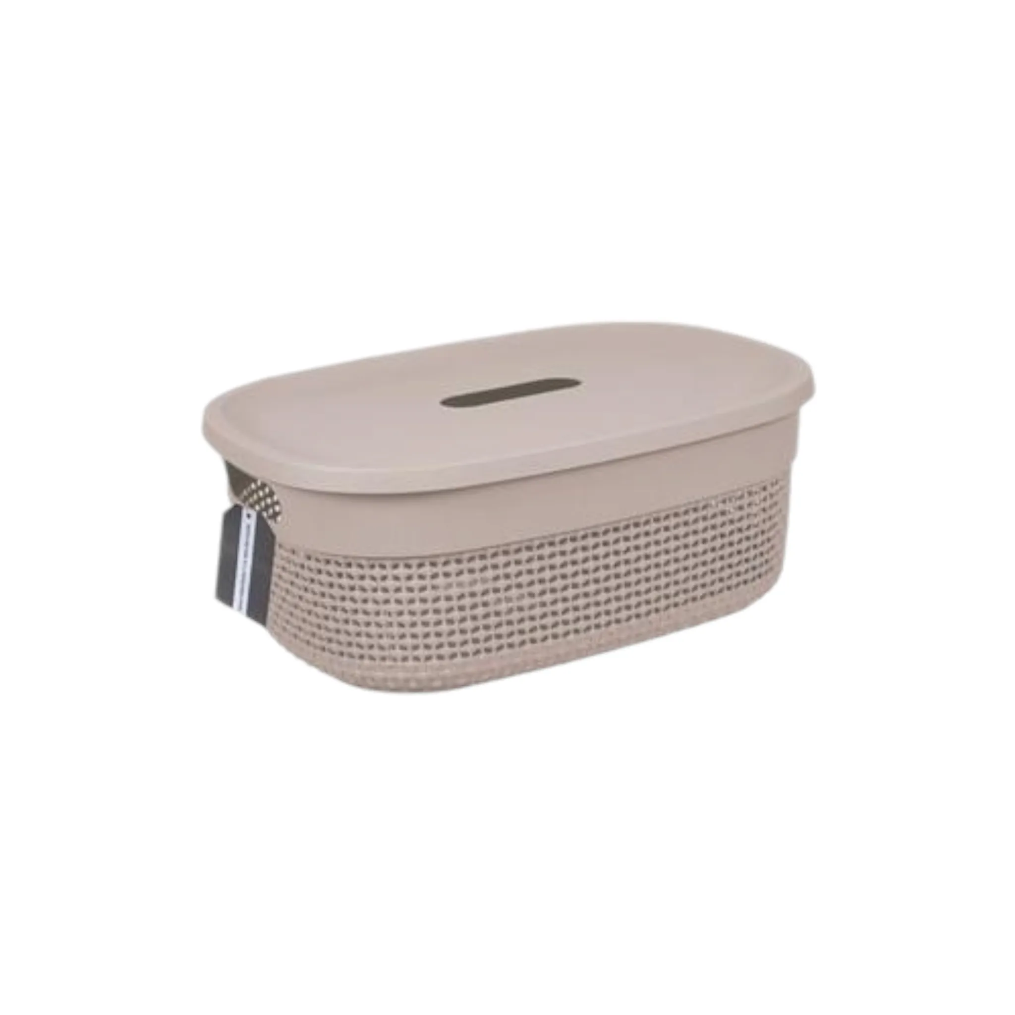 Multipurpose Plastic Stereo Basket with Lid 11.5L 38x28x15cm