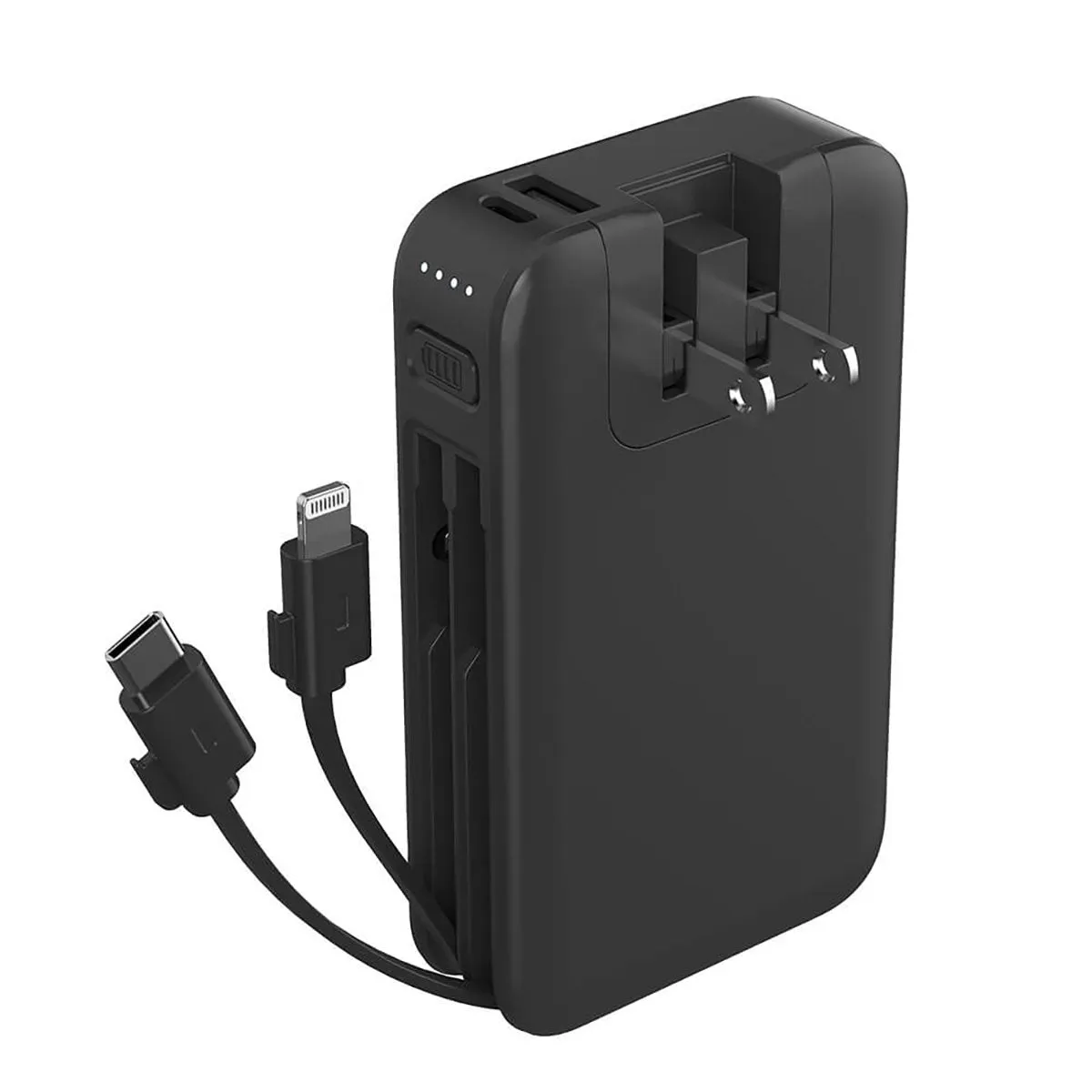 Mycharge Powerhub Plus 6k mAh Built In Portable Custom Chargers, Black