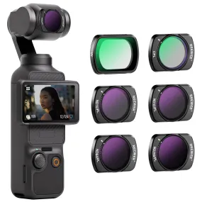 NEEWER 6 Pack Magnetic ND/PL UV CPL Filters Set compatible with DJI OSMO Pocket 3