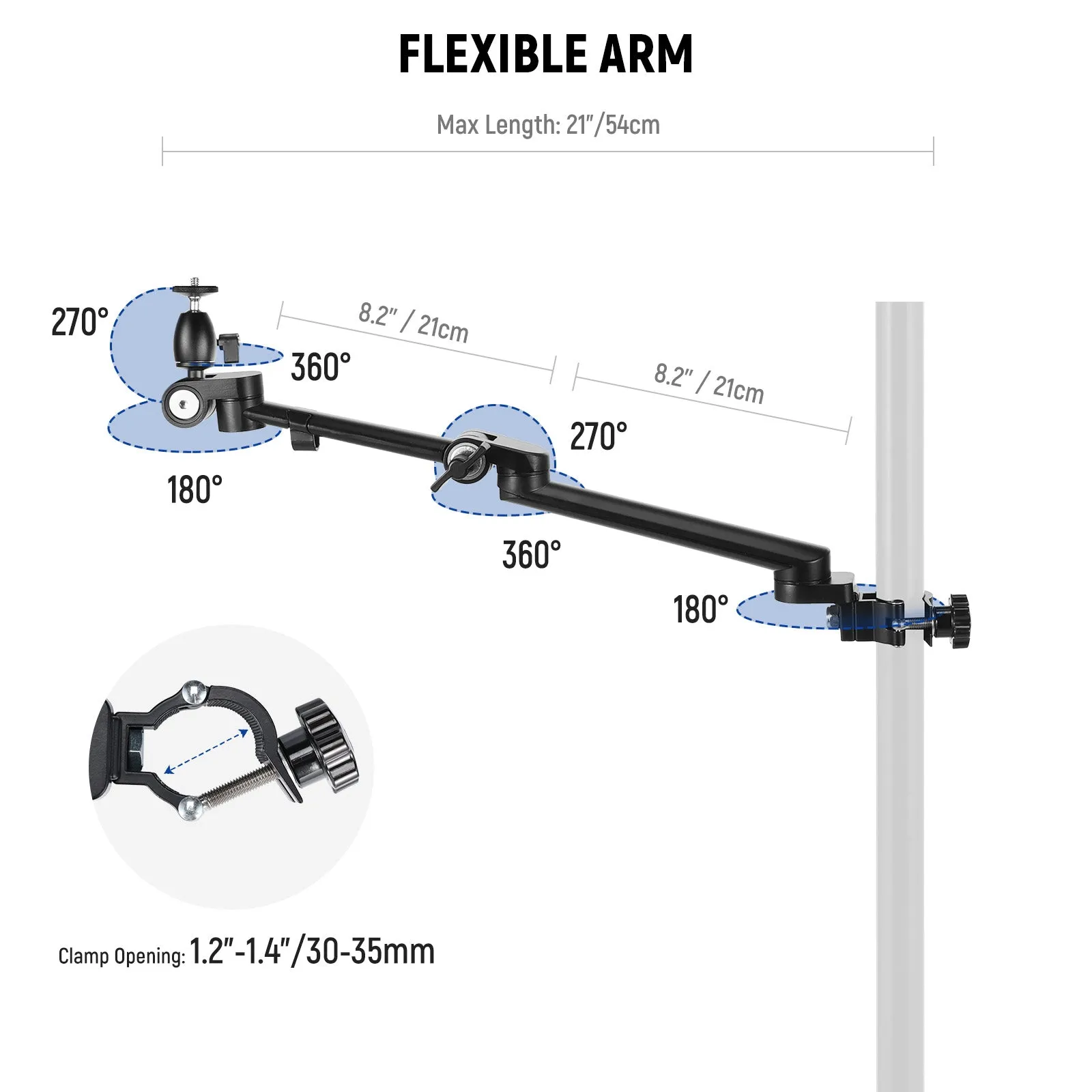 NEEWER DS016 Camera Rig Boom Arm Desk Mount