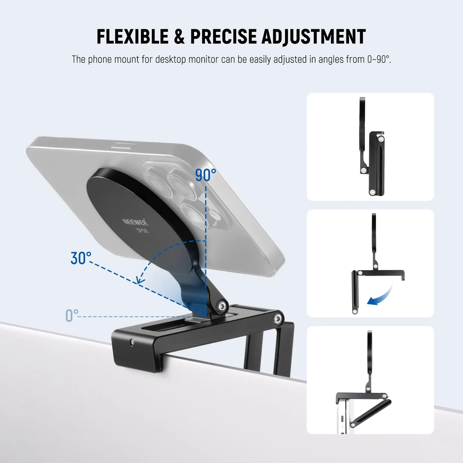 NEEWER SP08 Continuity Camera Mount for Desktop Monitor