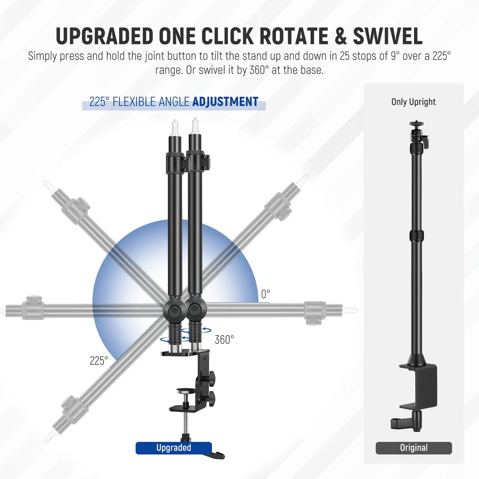 NEEWER  STDB3560 Upgraded C Clamp Desk Mount