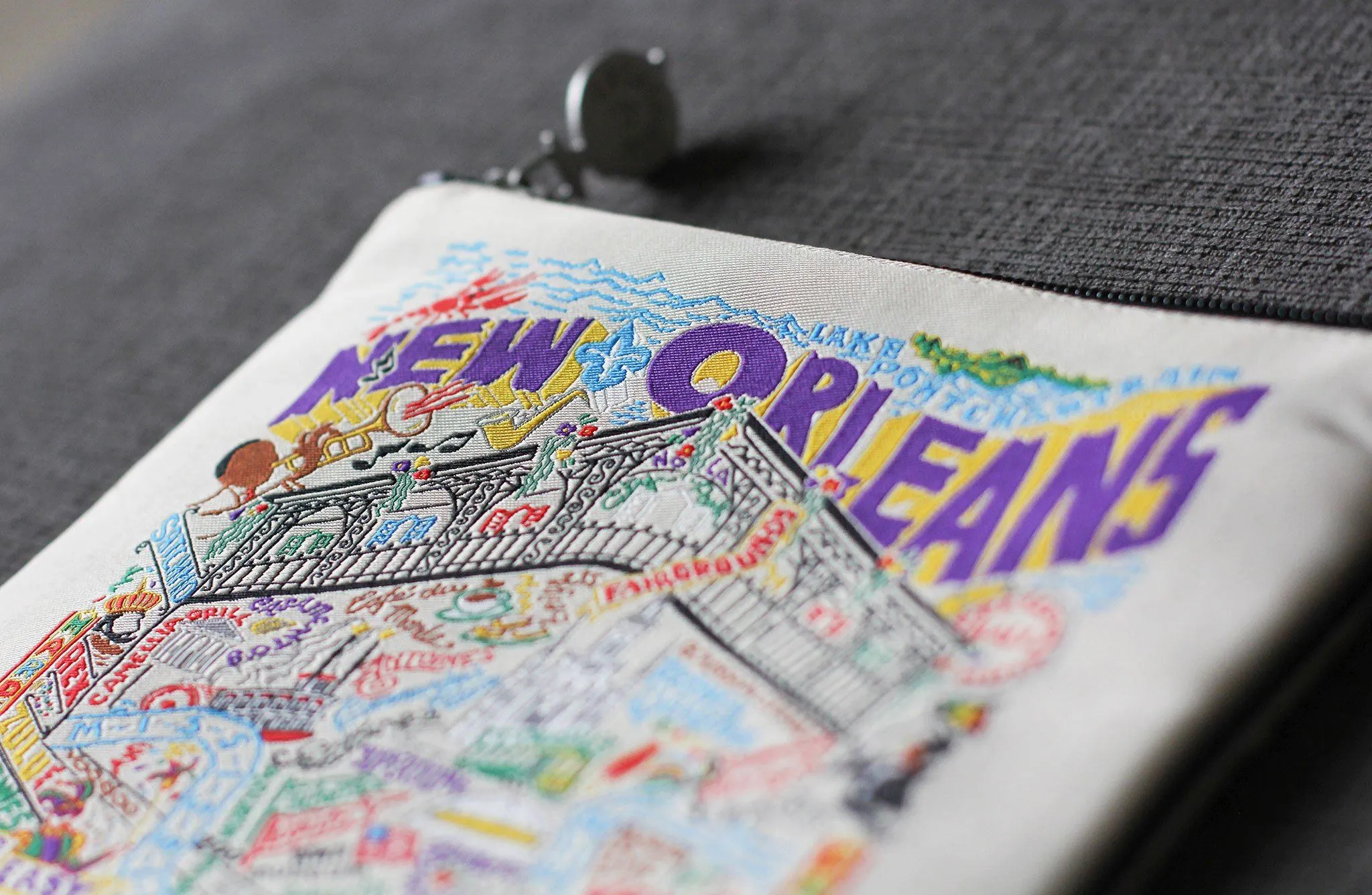 New Orleans Zip Pouch - Natural