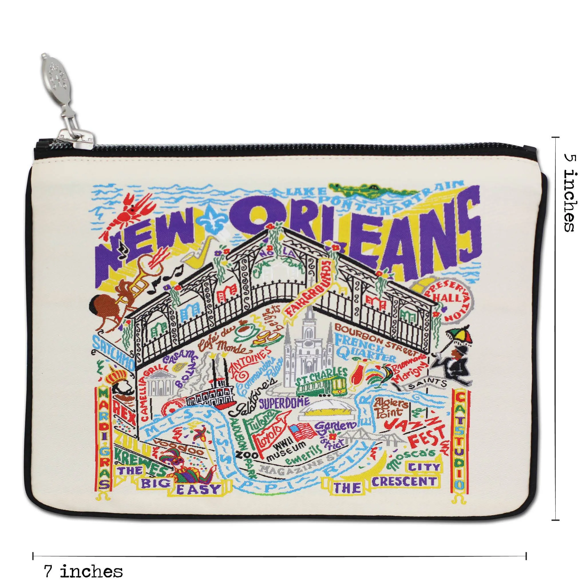 New Orleans Zip Pouch - Natural