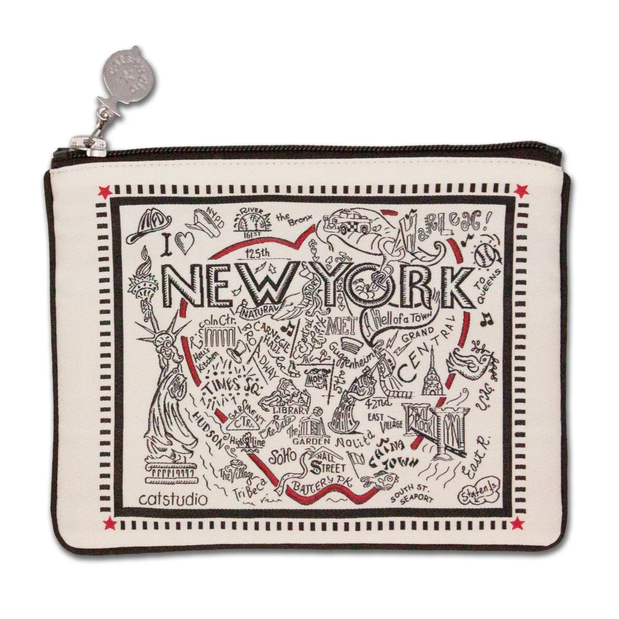 New York City Zip Pouch - B&W