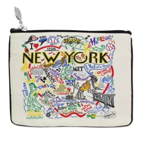 New York City Zip Pouch - Natural