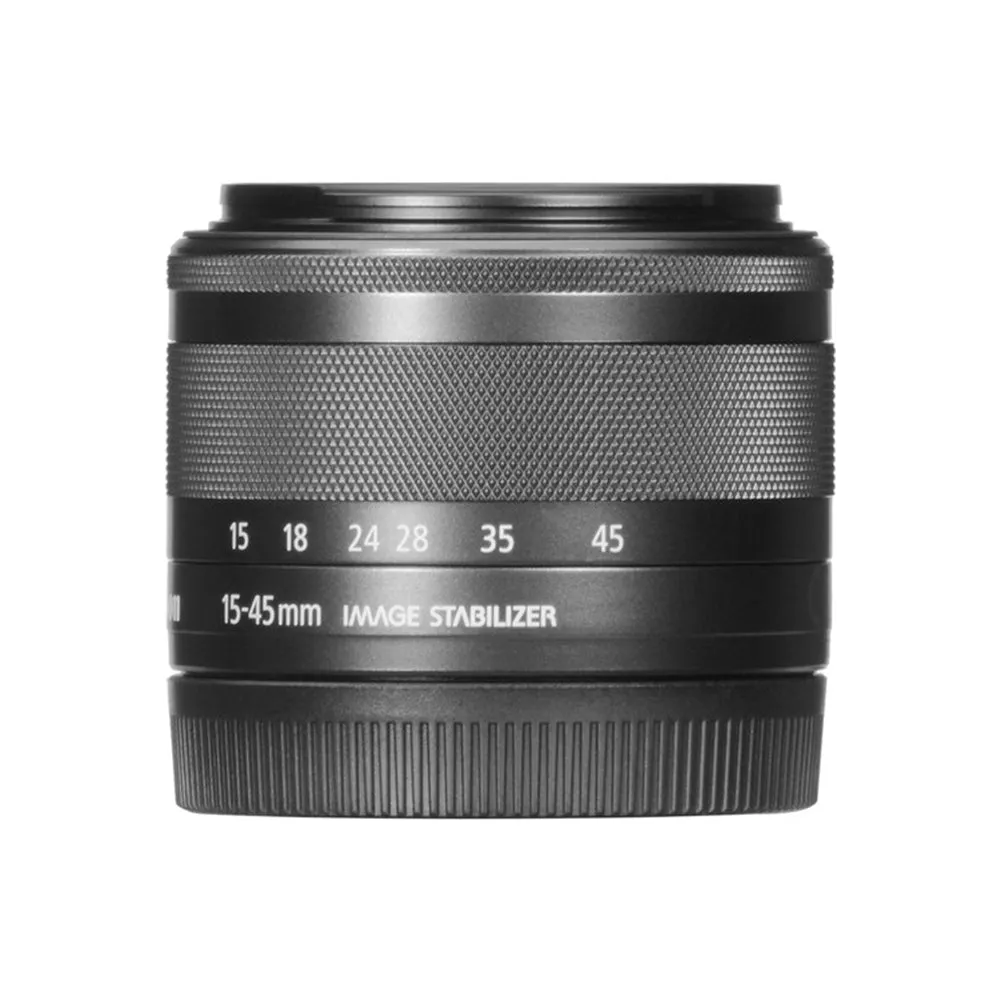 (No Box) Canon EF-M 15-45mm f/3.5-6.3 Wide Angle Zoom Lens with Autofocus, APS-C-Format, STM Motor and IS for Canon EF-M Mount Mirrorless Cameras