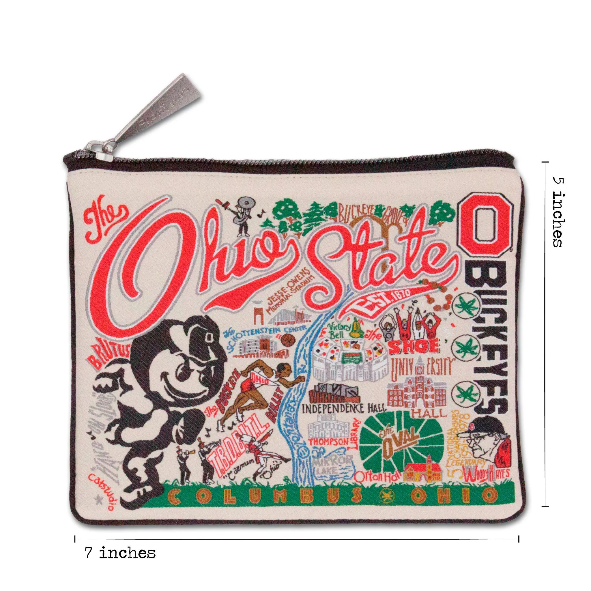 Ohio State University Collegiate Zip Pouch