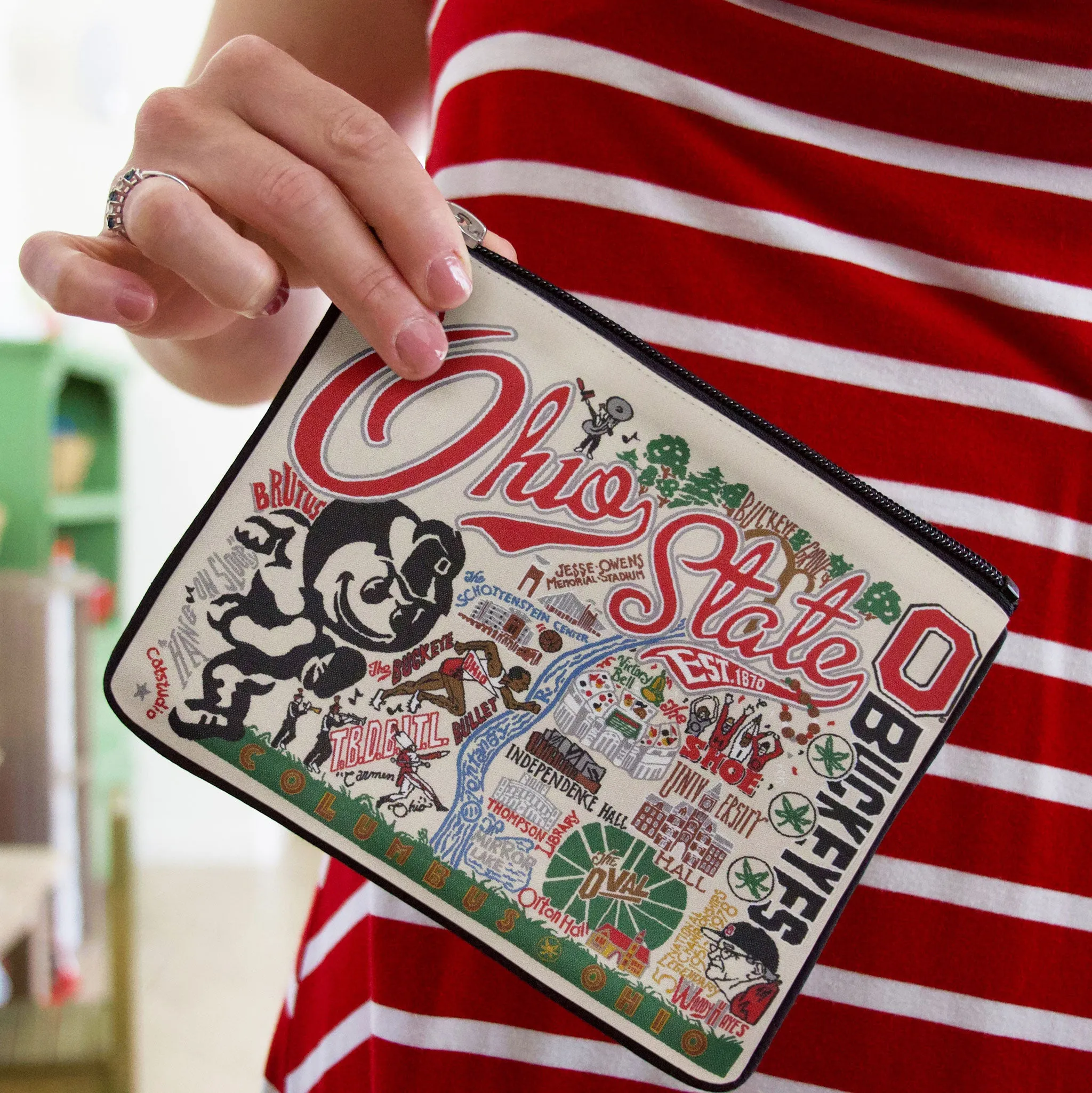 Ohio State University Collegiate Zip Pouch