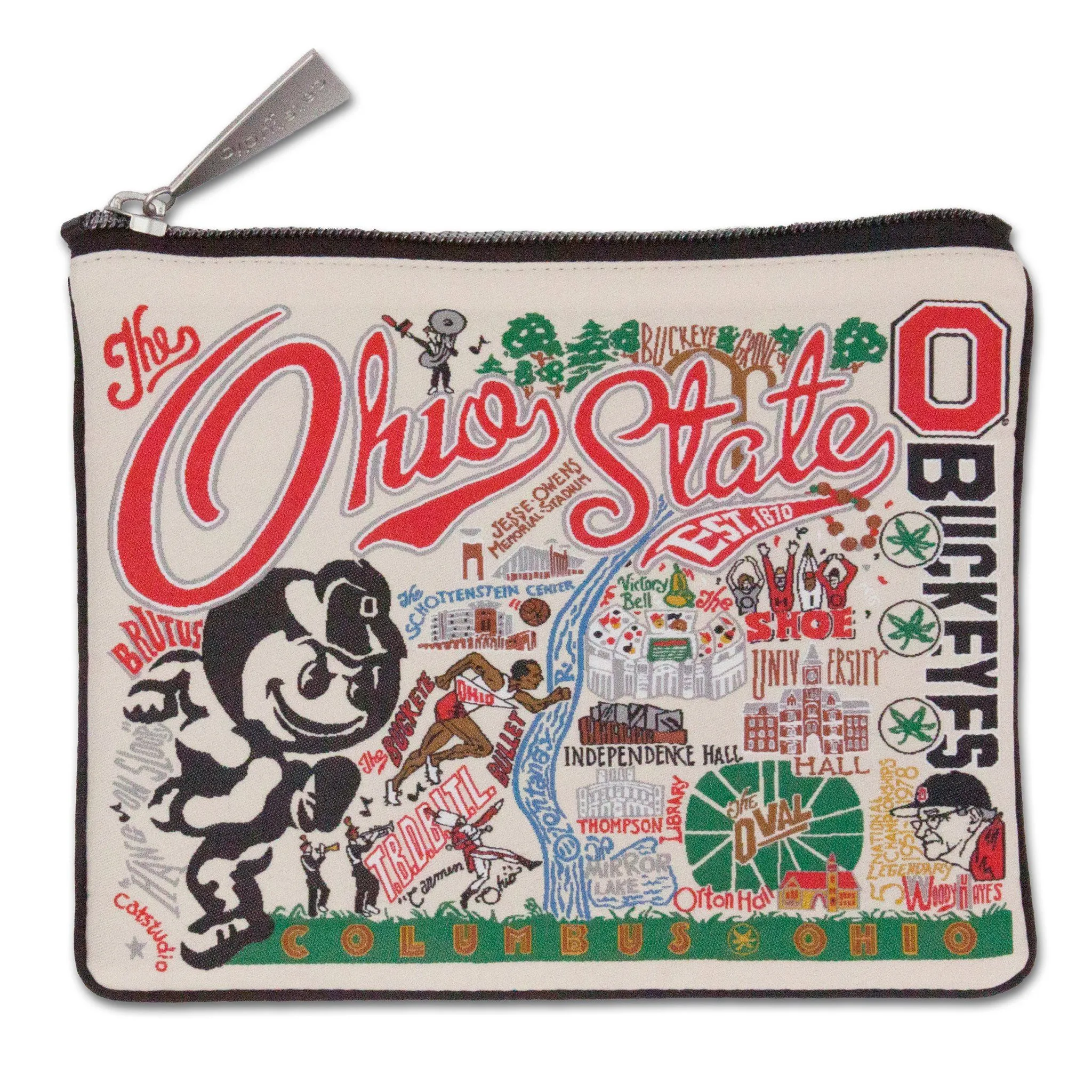 Ohio State University Collegiate Zip Pouch