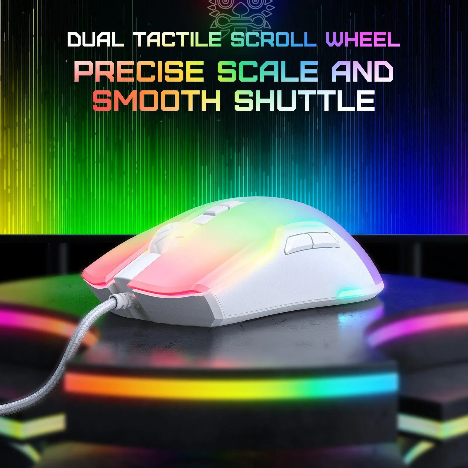 ONIKUMA CW922 Gaming Mouse USB Wired Desktop Laptop Gaming Peripherals Office Photoelectric Mouse Silent Gaming Mechanical Mouse