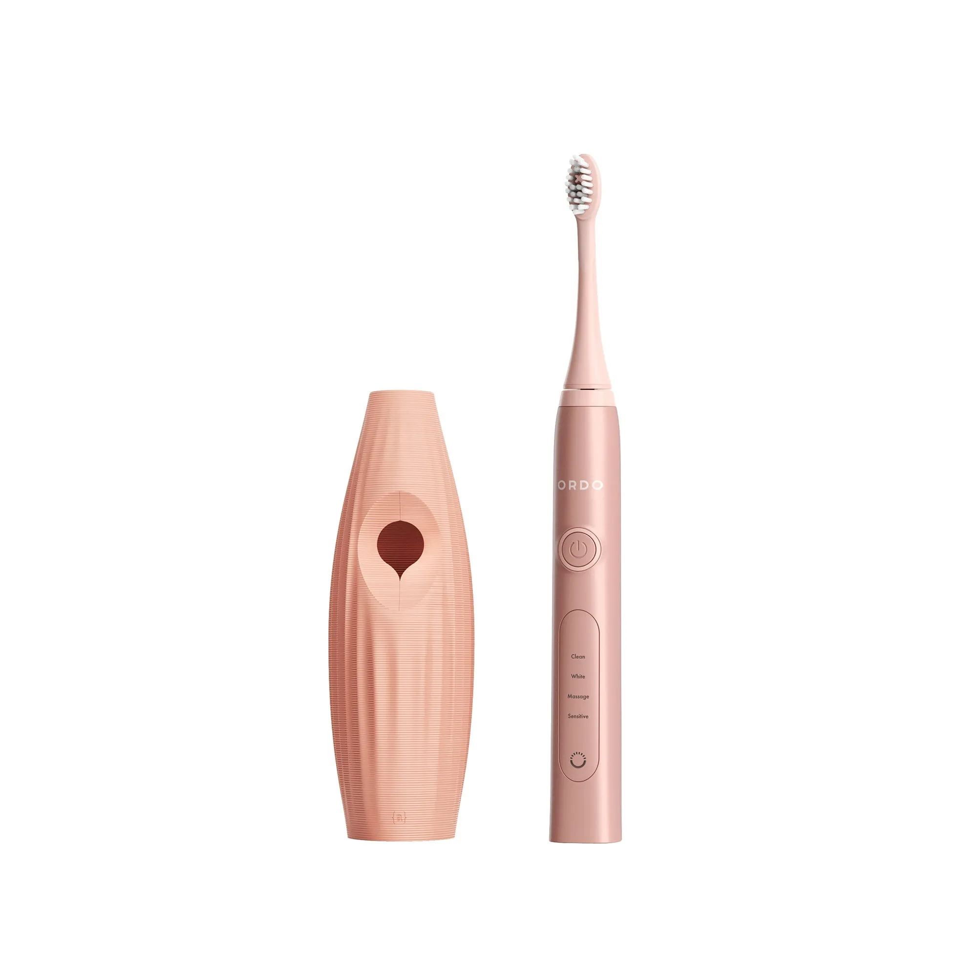 Ordo Sonic  Toothbrush & {access}ories Handle - Apricot Triangular Medium Vertical