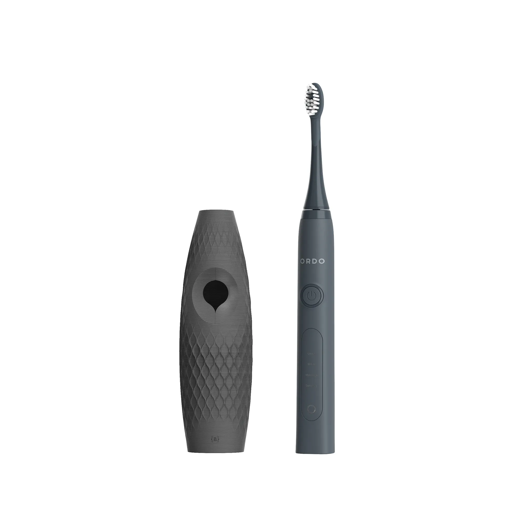 Ordo Sonic  Toothbrush & {access}ories Handle - Charcoal Curved Medium Diamond