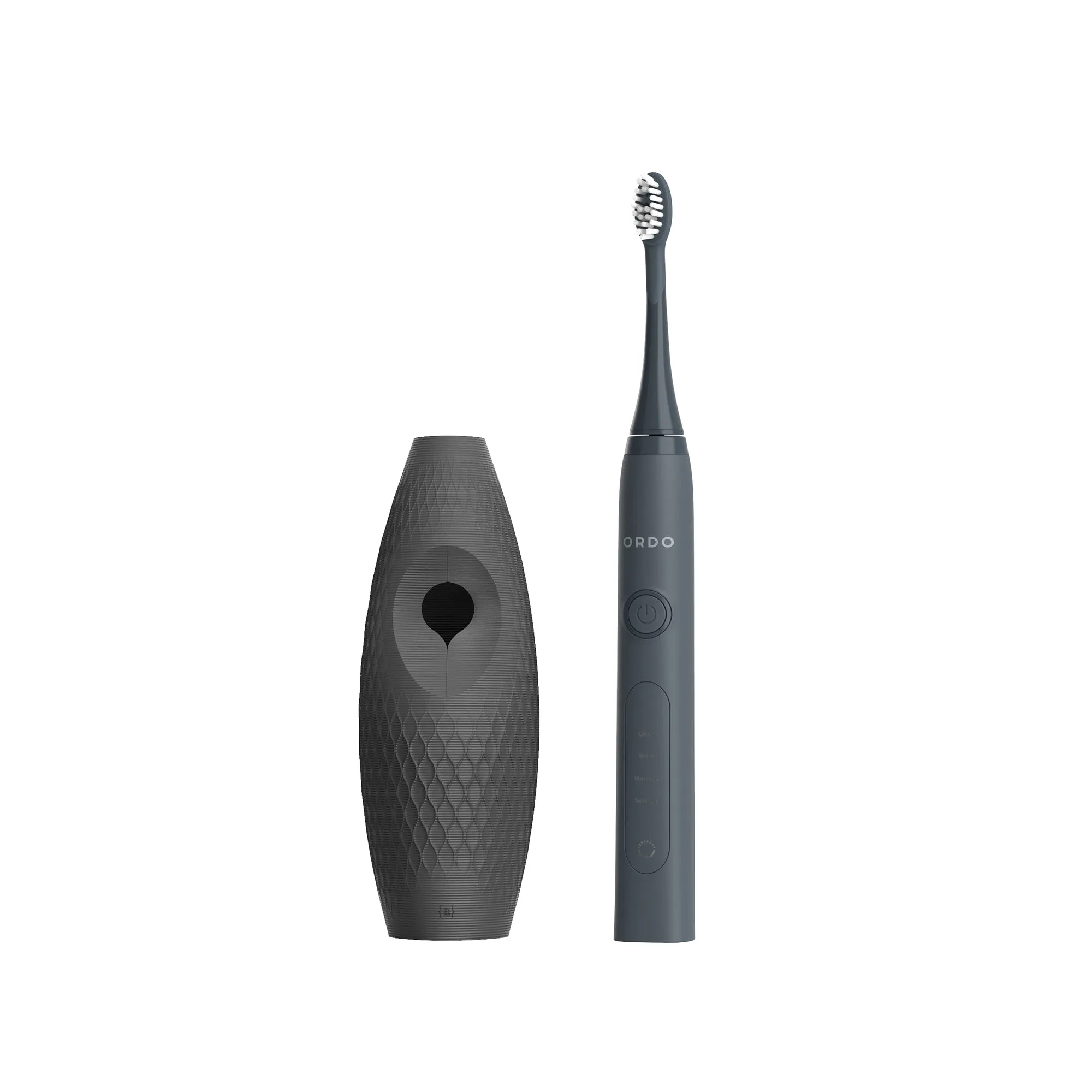 Ordo Sonic  Toothbrush & {access}ories Handle - Charcoal Triangular Large Diamond