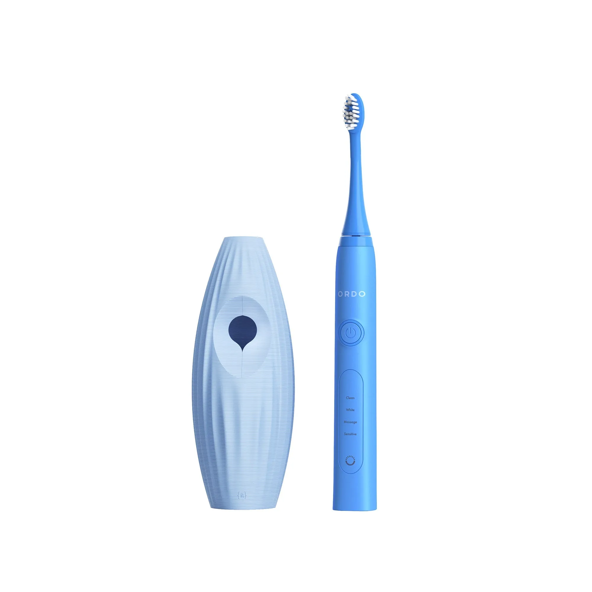 Ordo Sonic  Toothbrush & {access}ories Handle - Soft Blue Triangular Large Vertical