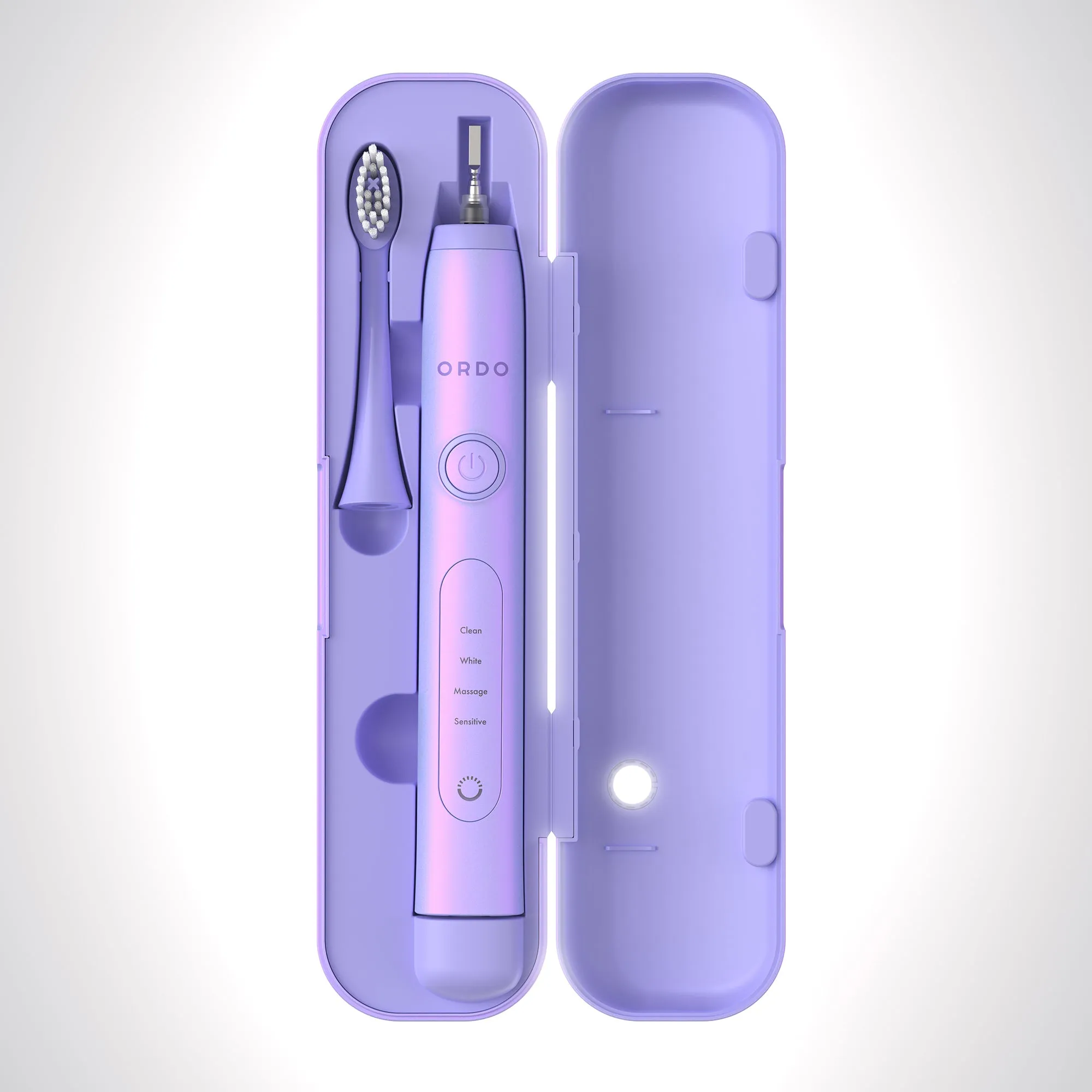 Ordo Sonic  Toothbrush & Charging Travel Case - Pearl Violet