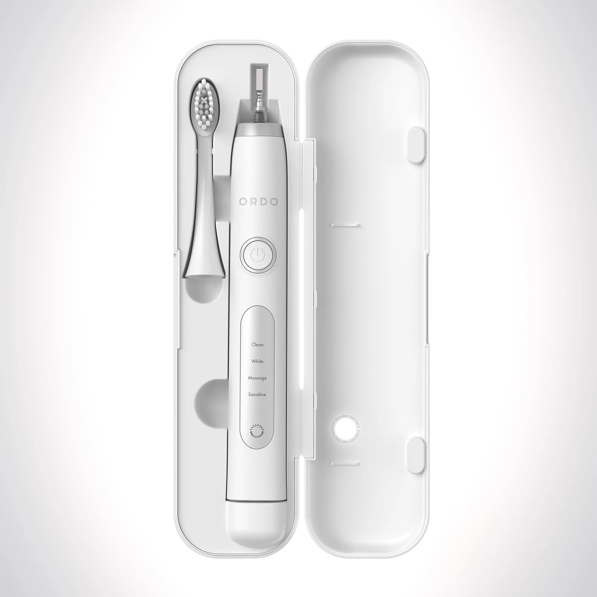 Ordo Sonic  Toothbrush & Charging Travel Case - White