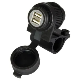 OXFORD USB Dual Socket - Handlebar Mount