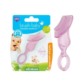 Pink Chewable Toothbrush for Babies | Baby Teether