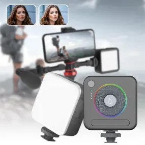 Portable Full Color Video Light with 3 Cold Shoe Mounts