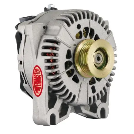 Powermaster 200amp Alternator Ford 4G Style Natural Finish