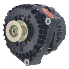 Powermaster 215amp Alternator GM AD 244 Style w/Black Finish