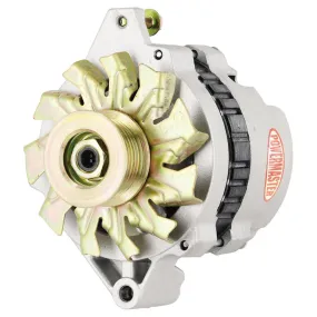 Powermaster Alternator - 12V - One Wire - Internal Regulator - Single V-Belt Pulley - GM