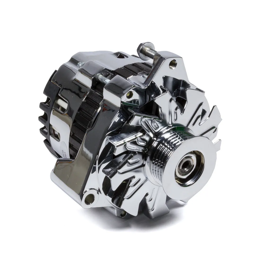 Powermaster Motorsports CS130 Alternator 140 amp - 6 Rib Serpentine Pulley - Left Offset