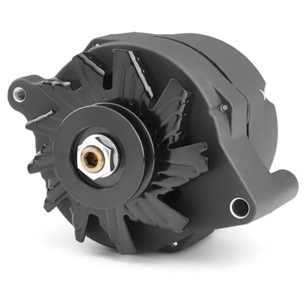 Proform Alternator - 100 Amp - 12V - 1-Wire - Single V-Belt Pulley - Black - Ford