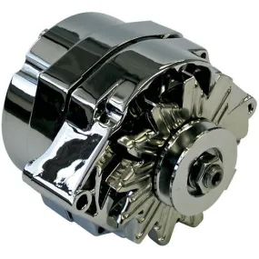 Proform Alternator - 10SI - 100 amps - 12V - 1-Wire - Single V-Belt Pulley - Aluminum Case - Chrome - GM