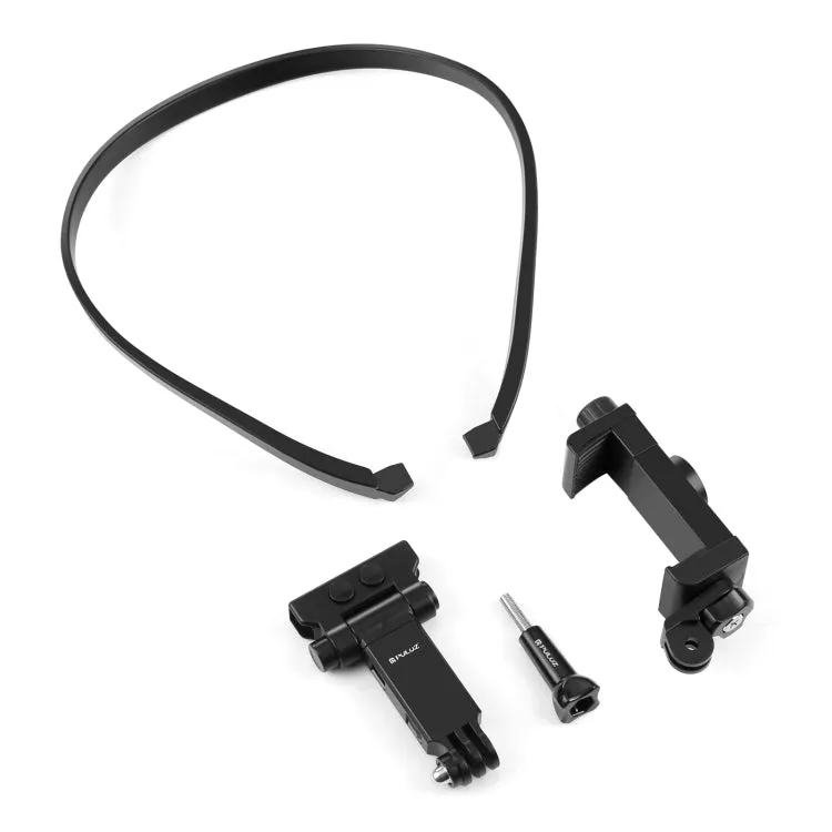 PULUZ Lazy Adjustable Neck Bracket for GoPro Action Camera Smartphones (Black)