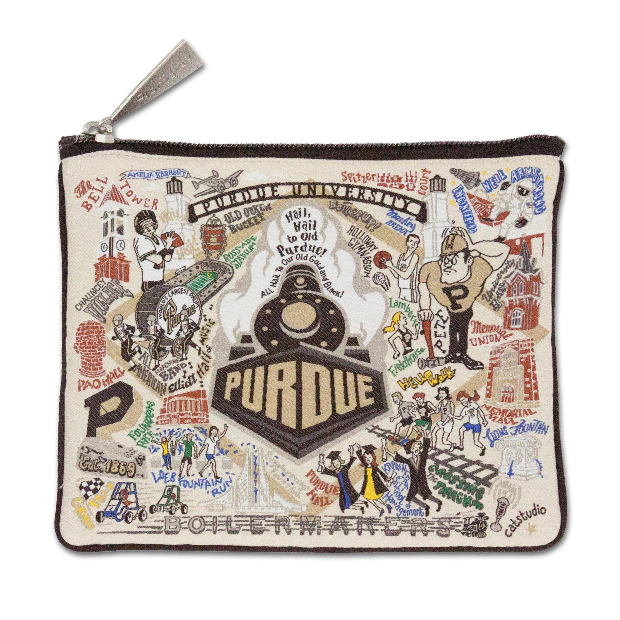 Purdue University Collegiate Zip Pouch