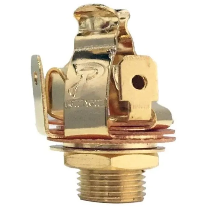 Pure Tone Multi Contact Stereo Guitar Output Jack - 1/4" - Gold