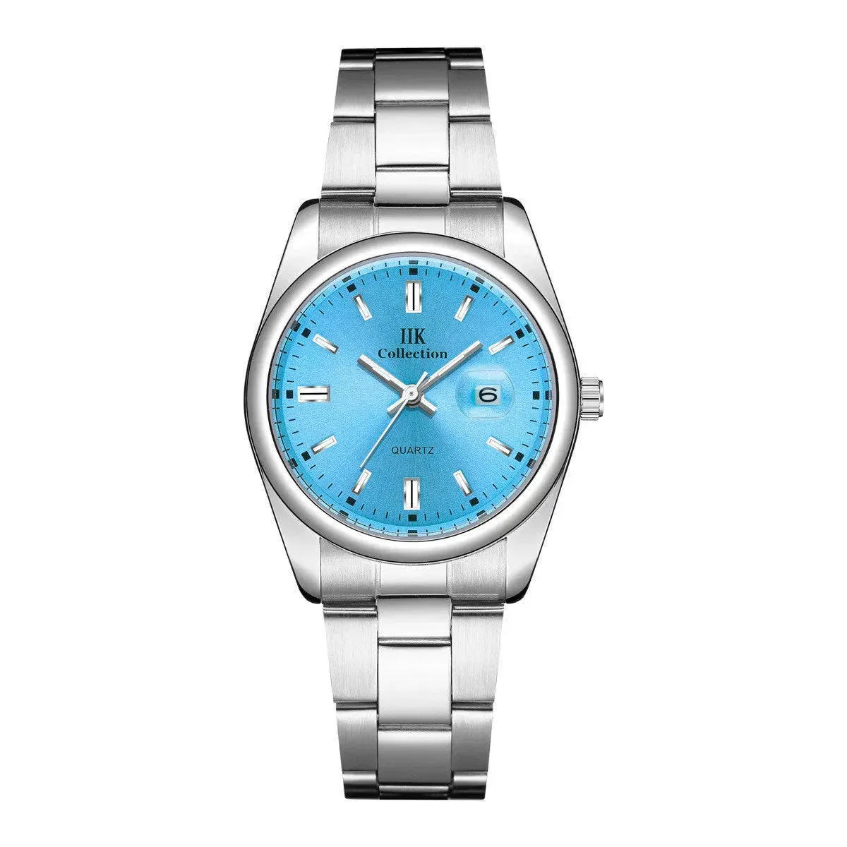 Quartz Calendar Waterproof Steel Strap Women's Watch