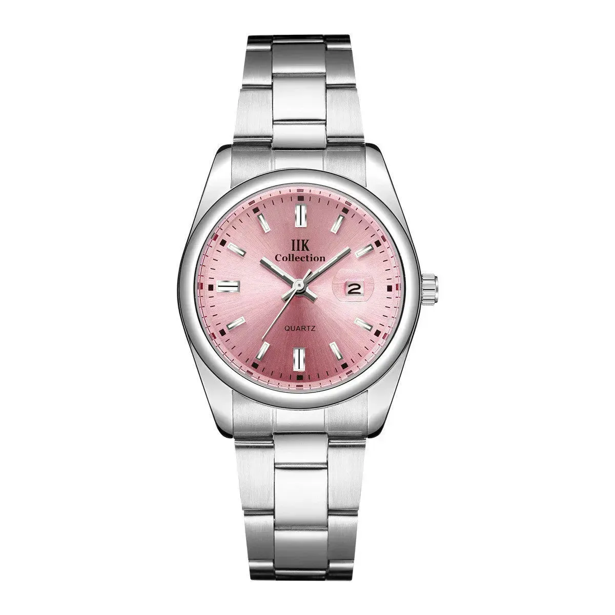 Quartz Calendar Waterproof Steel Strap Women's Watch