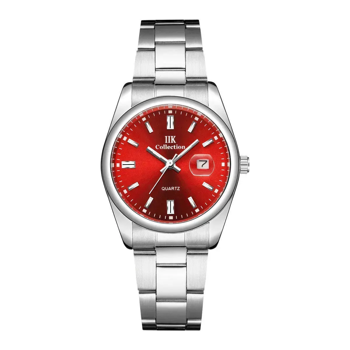 Quartz Calendar Waterproof Steel Strap Women's Watch