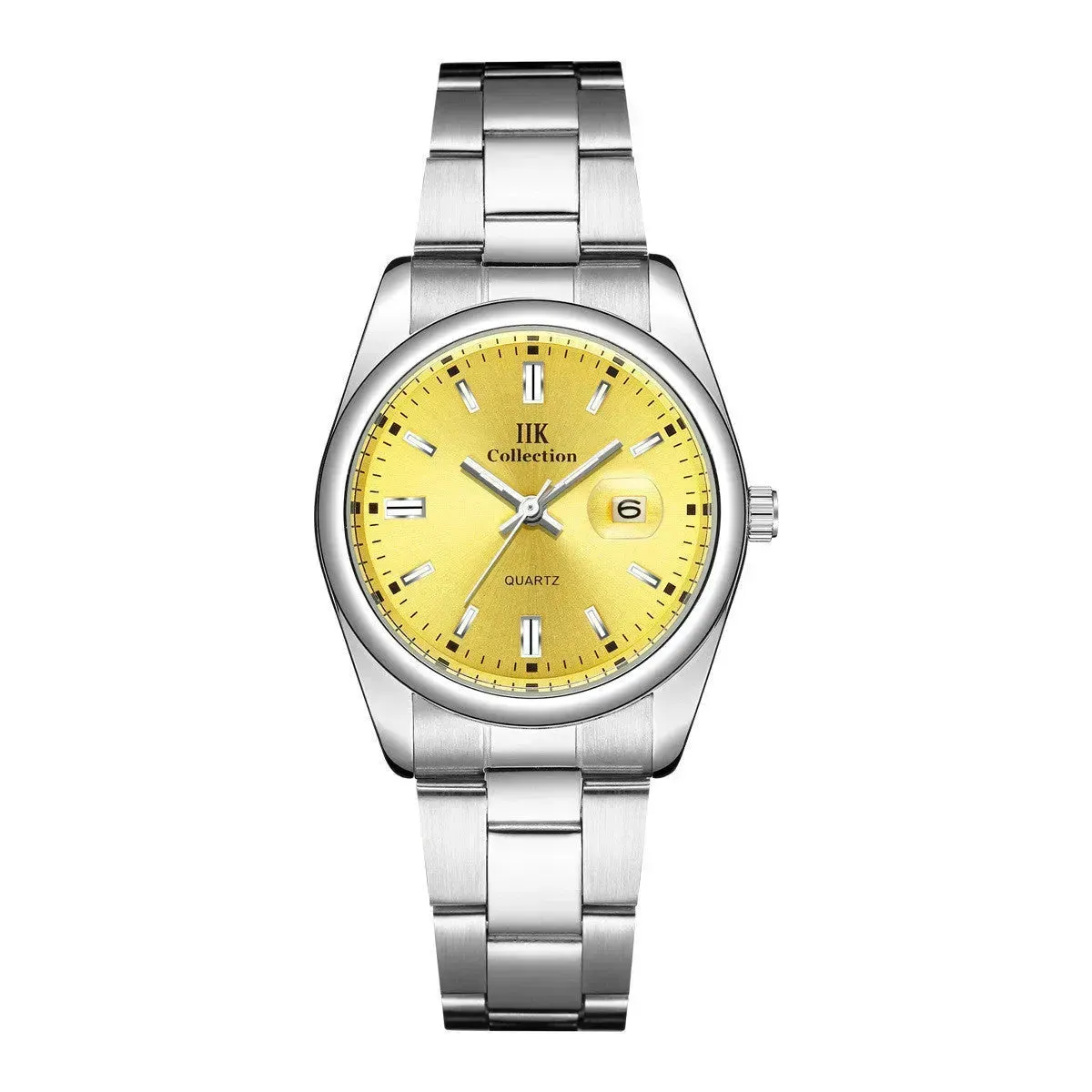 Quartz Calendar Waterproof Steel Strap Women's Watch