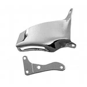 Racing Power O.E. Style Alternator Bracket - Passenger Side - Mid Mount - Intake / Water Pump Mount - Chrome - Long Water Pump - Small Block Chevy R9317