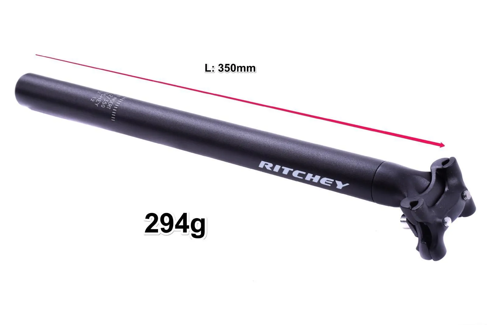 RITCHEY LIGHTWEIGHT 6061-T6 ALLOY MTB, ROAD BIKE TWO PIECE SEAT POST 31.6mm BLAC