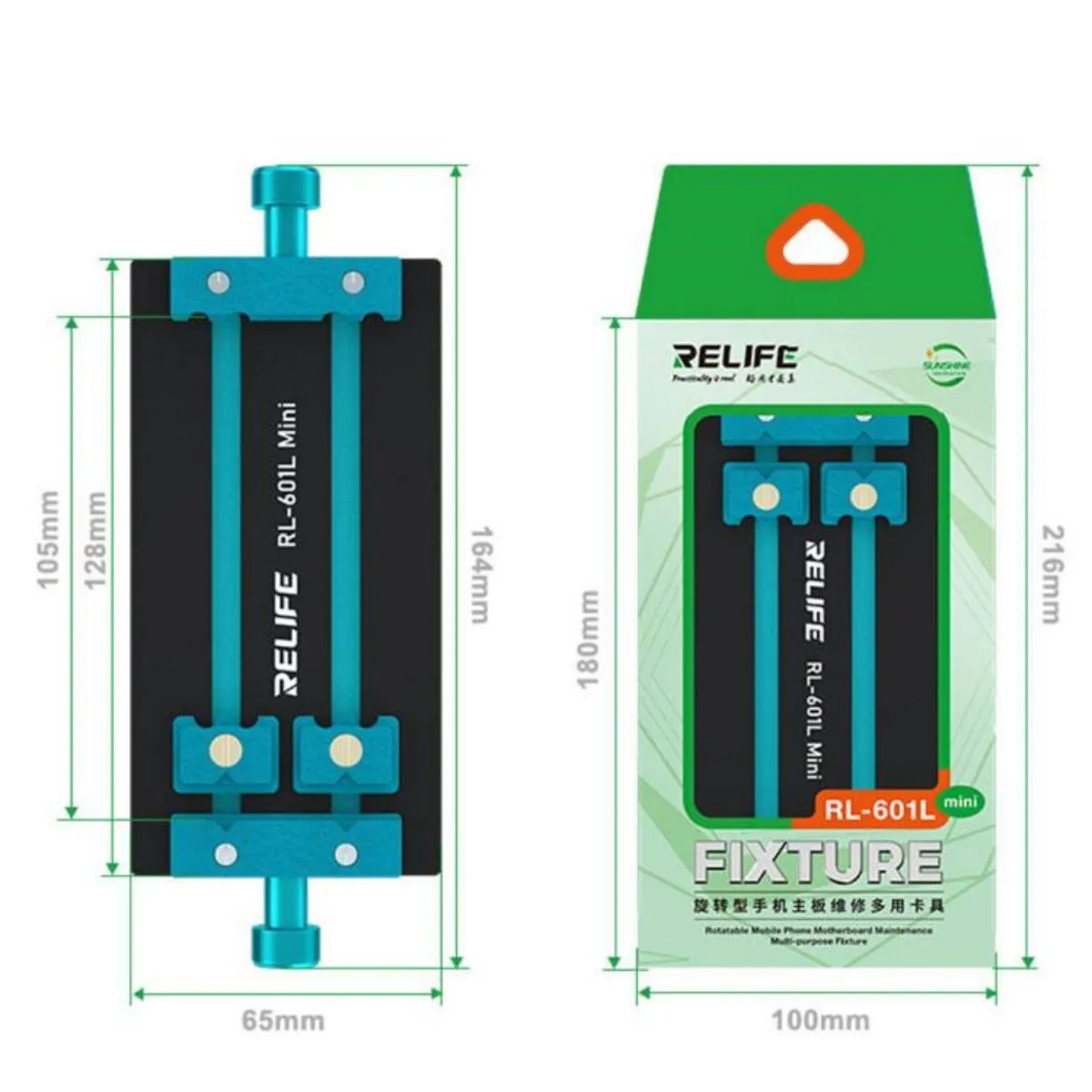 RL-601L Mini Mobile Phone Universal Motherboard Fixture IC CPU PCB Repair Clamp Mainboard Welding Platform