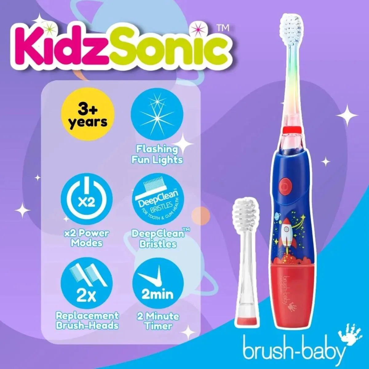 Rocket KidzSonic® Kids Electric Toothbrush