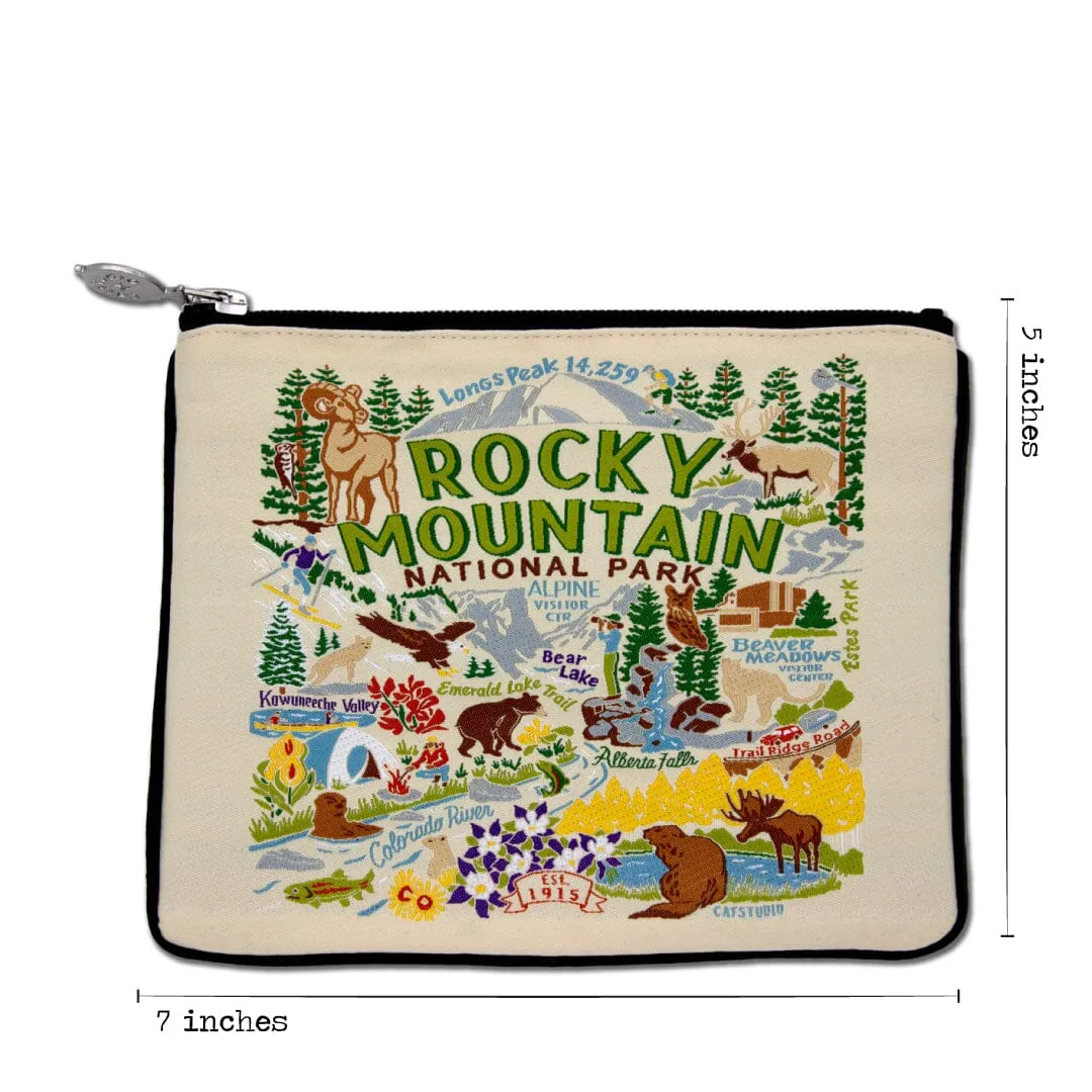 Rocky Mountain National Park Zip Pouch - Natural