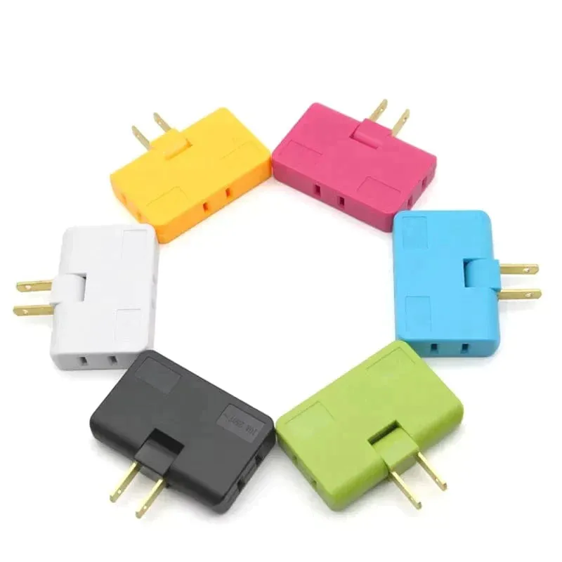 Rotatable plug Adapter 3 In 1 ( Pack Of 2 )