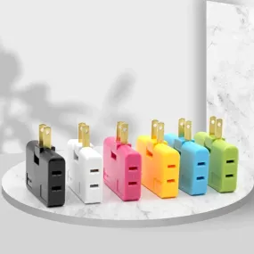 Rotatable plug Adapter 3 In 1 ( Pack Of 2 )