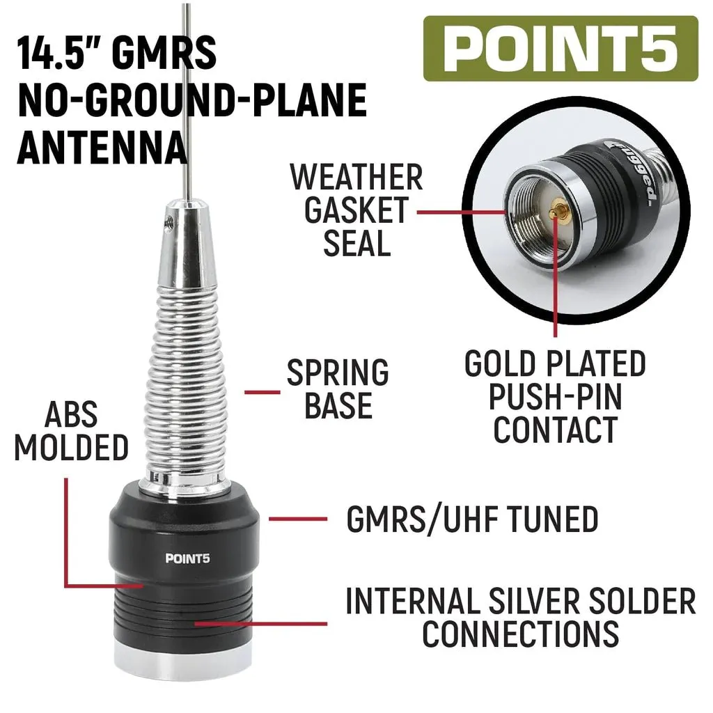 Rugged Radio Two-Way GMRS Mobile Radio Kit for Tundra (2007-2021)