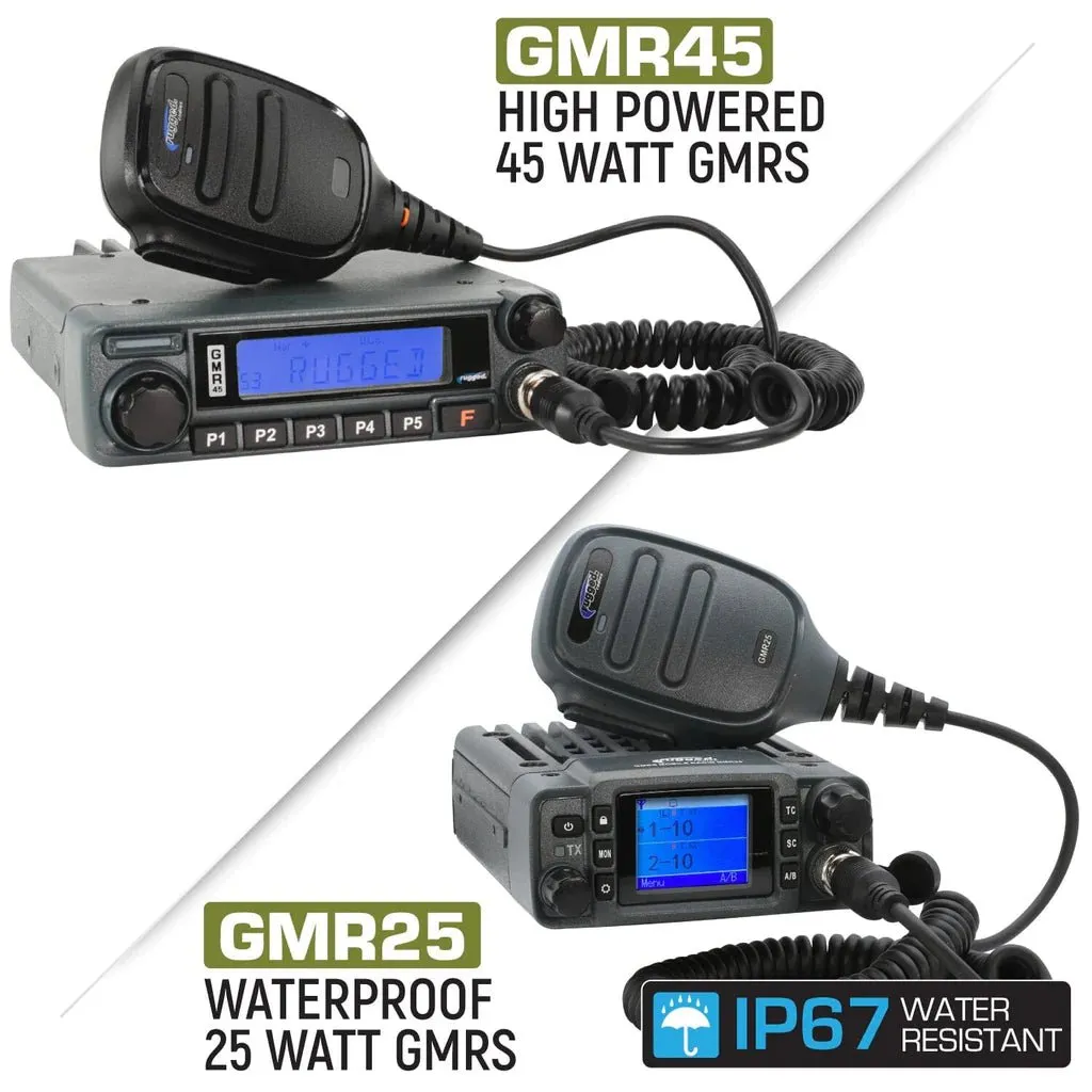 Rugged Radio Two-Way GMRS Mobile Radio Kit for Tundra (2007-2021)